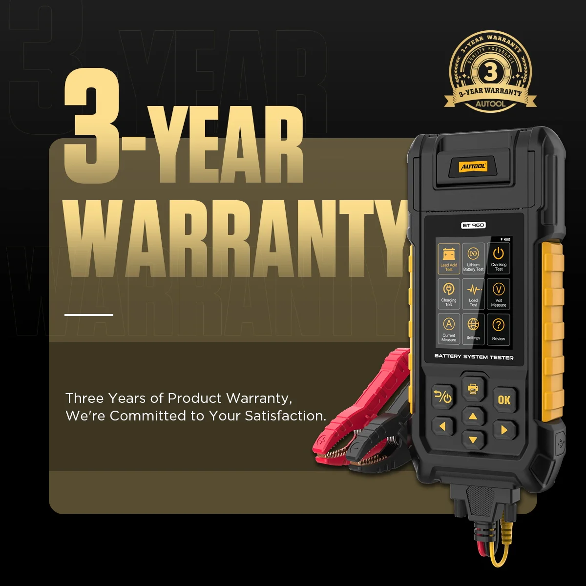 AUTOOL BT960 tester and accessories