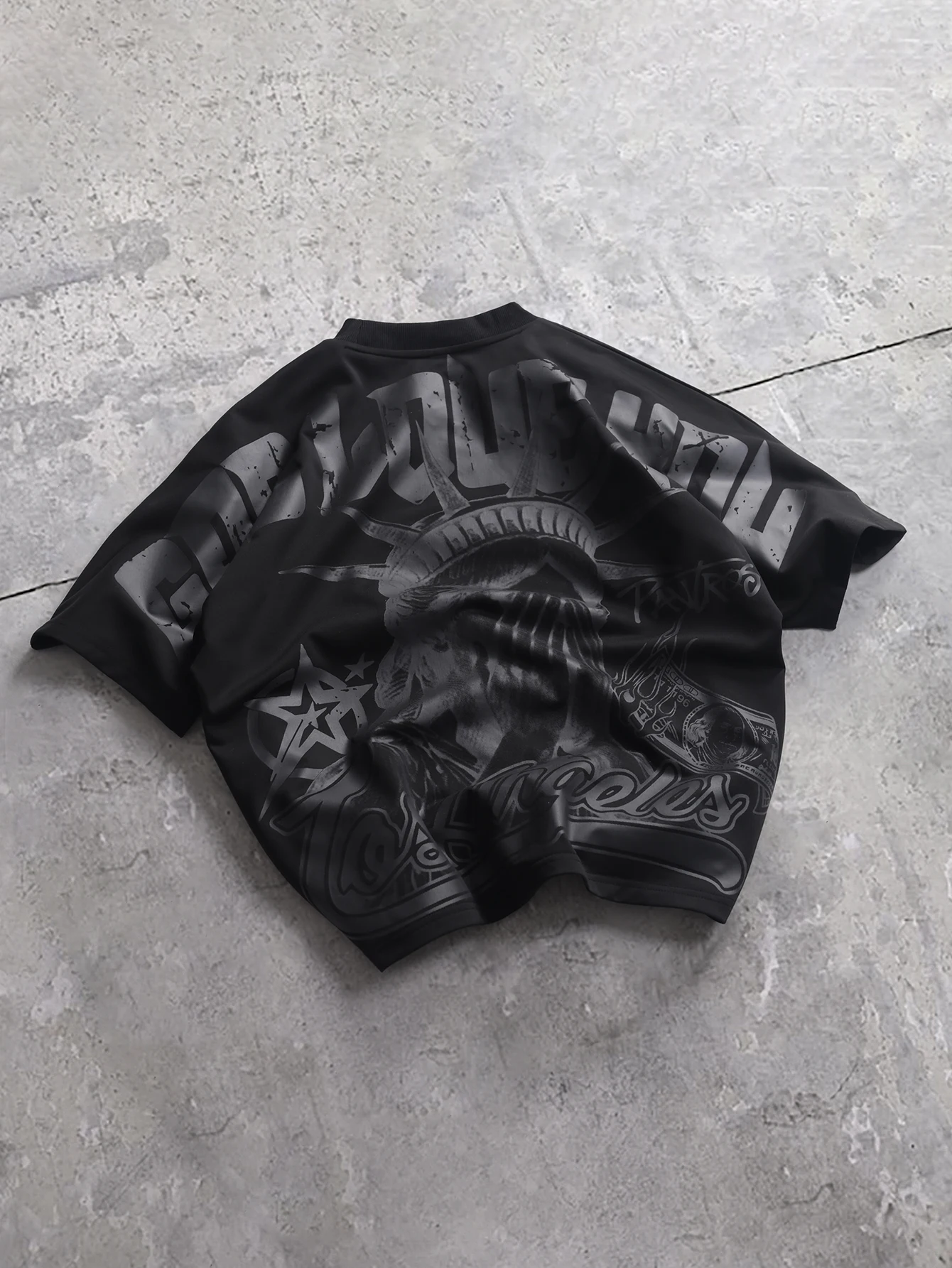 남성용 오버사이즈 스트리트웨어 티셔츠, 자유의 여신상  - Streetwear Brand Los Angeles 리뷰 및 가격