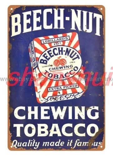 SHANSHUI modern kitchen wall decor Beech-Nut Chewing Tobacco metal tin sign 1pc