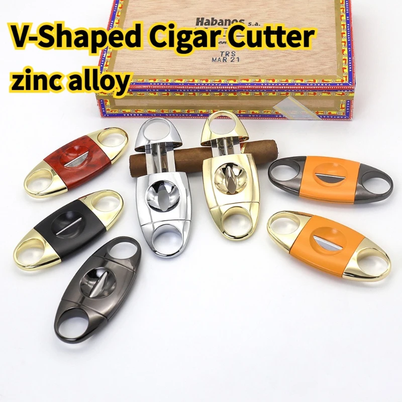 

Eggplant Cutter V-Cut Alloy Cigar Pocket Knife