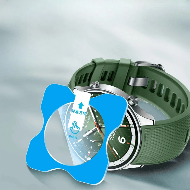 Clera Tempered Glass For Oneplus Watch 2 1+Watch2 Screen Protector Protective Glass Film With Locator Installation