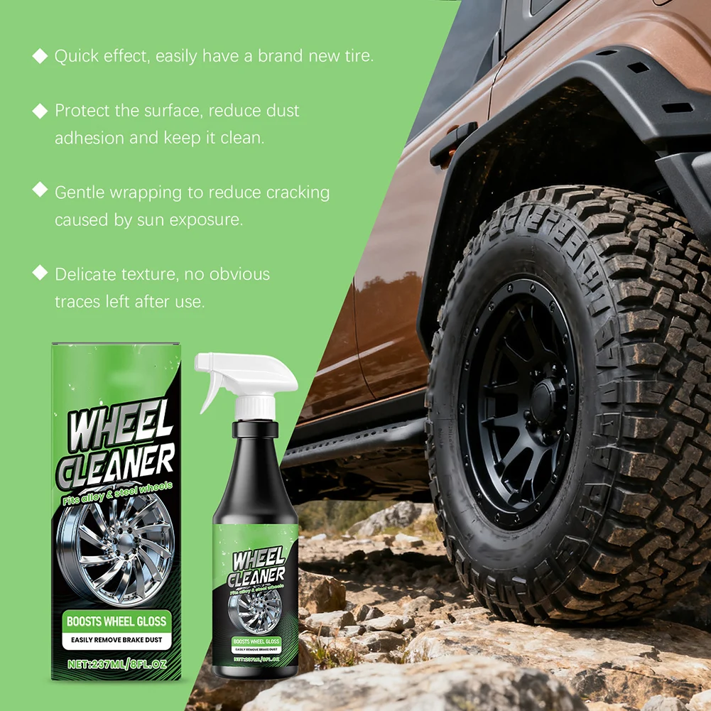 Heavy Duty Wheel Stain Remover Long-Lasting Car Stain Remover Spray Car Care Supplies