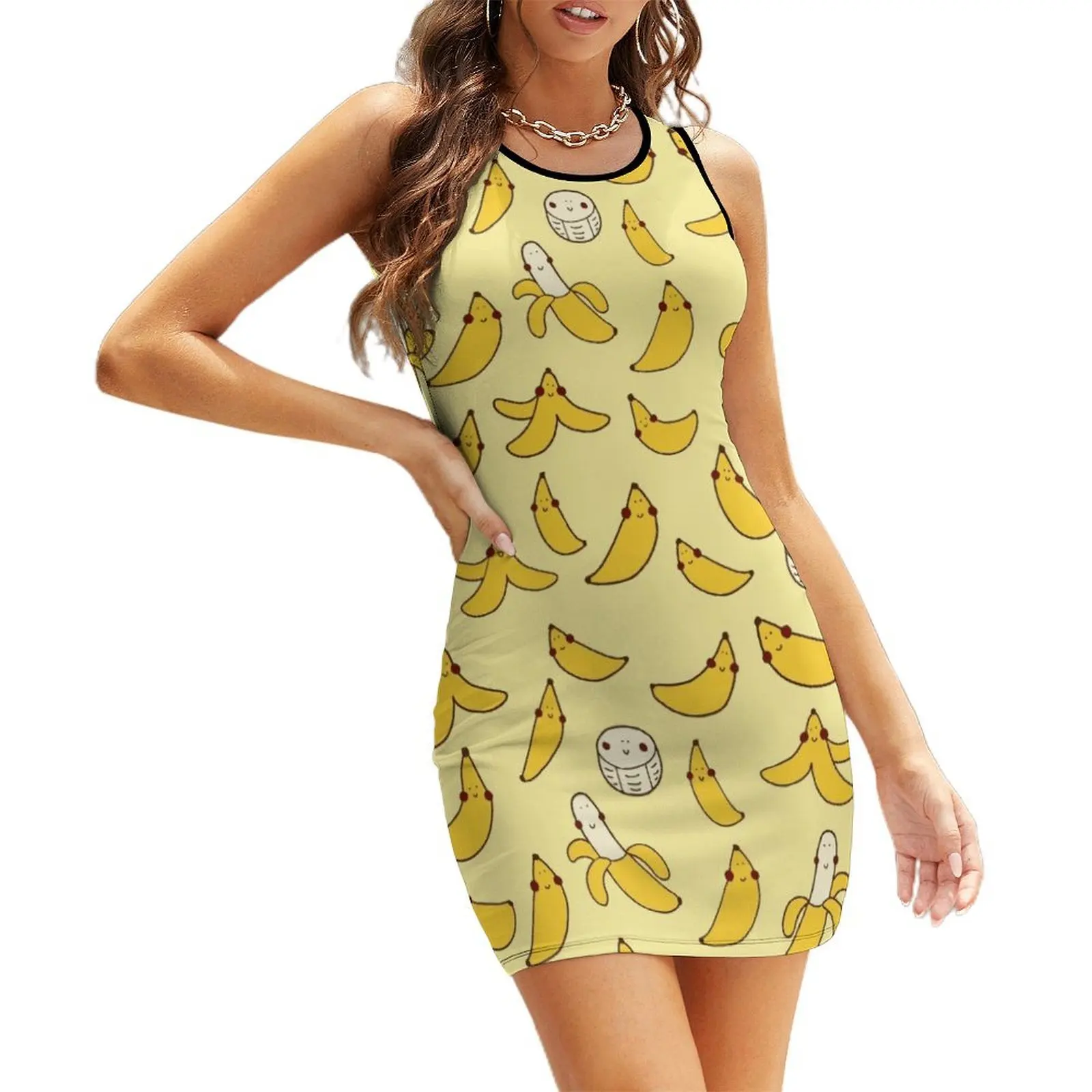 

I'm bananas for you! Sleeveless Sundress luxury dress dress for women summer women's dresses luxury