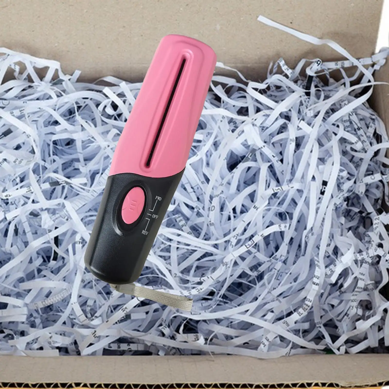 Mini Handheld Paper Shredder Straight Cut Compact A4 A6 USB/Battery Operated Paper Cutting Tool for Card Documents Home Office