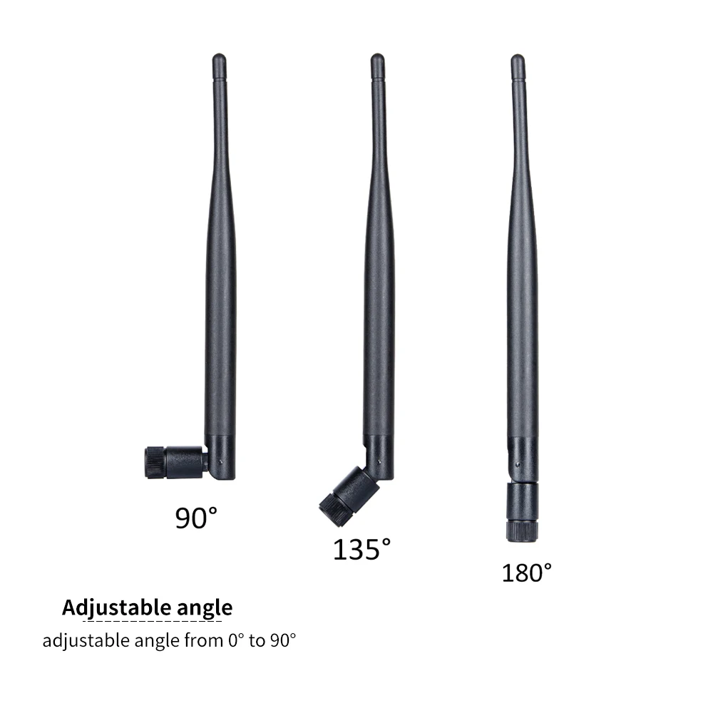 Antenne WiFi sans fil, connecteur mâle SMA, routeur, carte réseau, importateur, caméra IP, câble en queue de over, 2 pièces, 2.4GHz, 6dBi