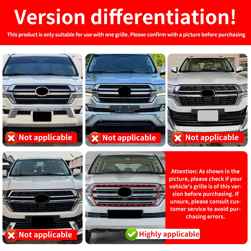 For Toyota Land Cruiser 200 LC200 J200 2016-2021 Front Grille Mesh Guard Bug Screen Insect Protection Engine Bay Accessory