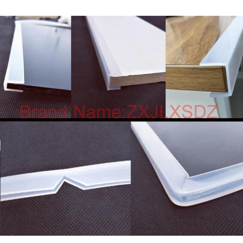 5 Meters U Channel Silicone Rubber Shower Door Glass Sealing Strip Edge Trim Glazing Weatherstrip Edge Guard Furniture Gasket
