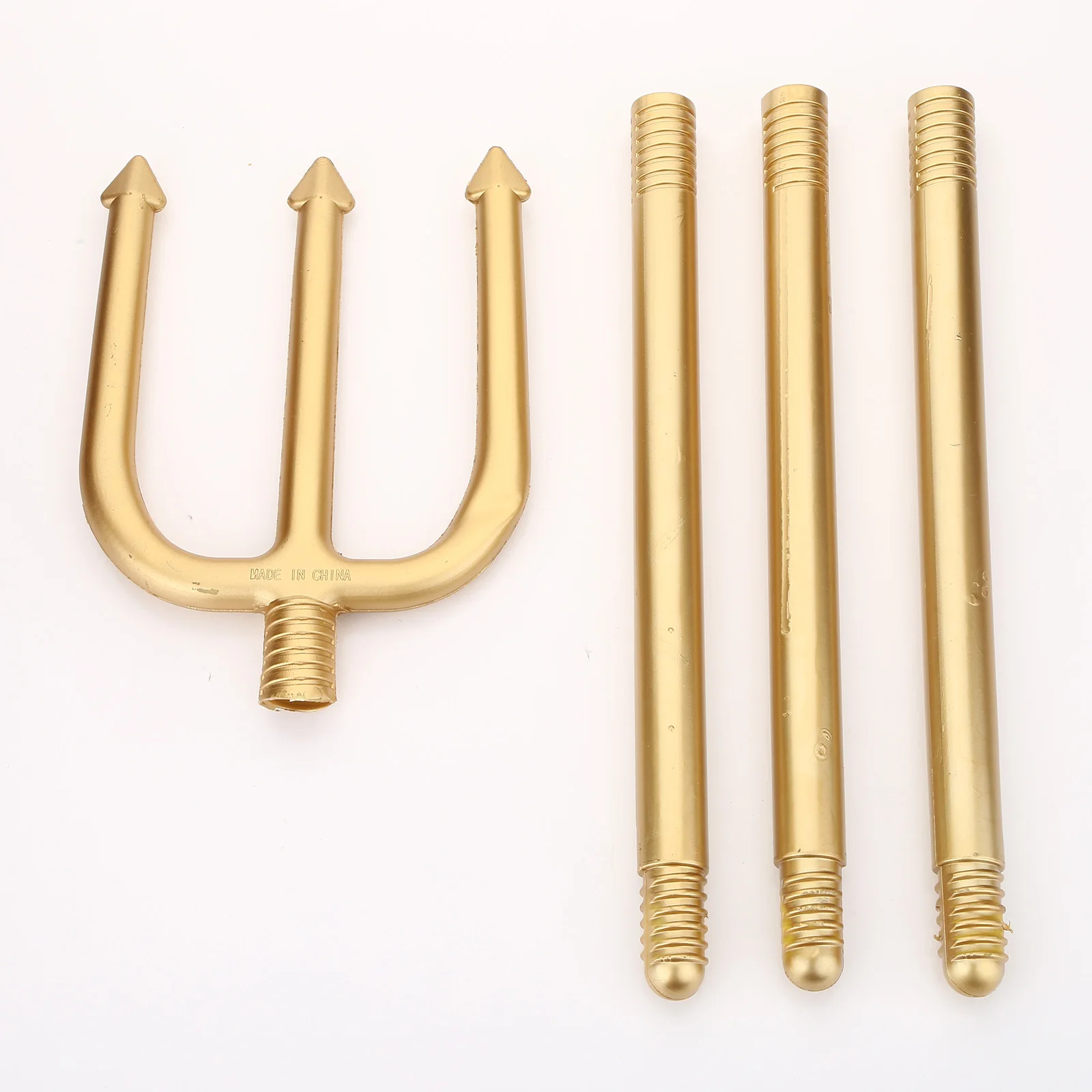 New Anime props Gold Mermaid King Trident Three-pronged Pharaoh Crutches Children Halloween Cosplay Accessories Children Toys