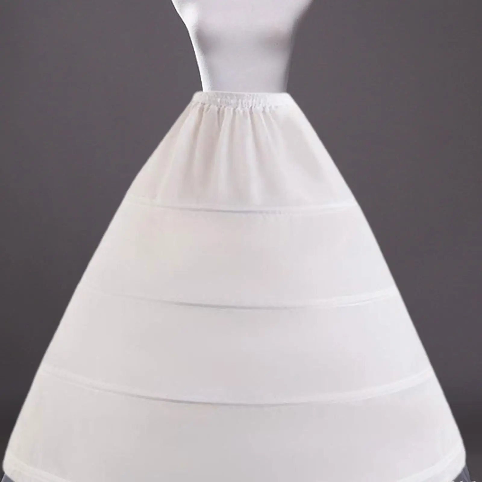 

Women Crinoline Petticoat Elegant 4 Hoop Underskirt for Cosplay Banquet Evening