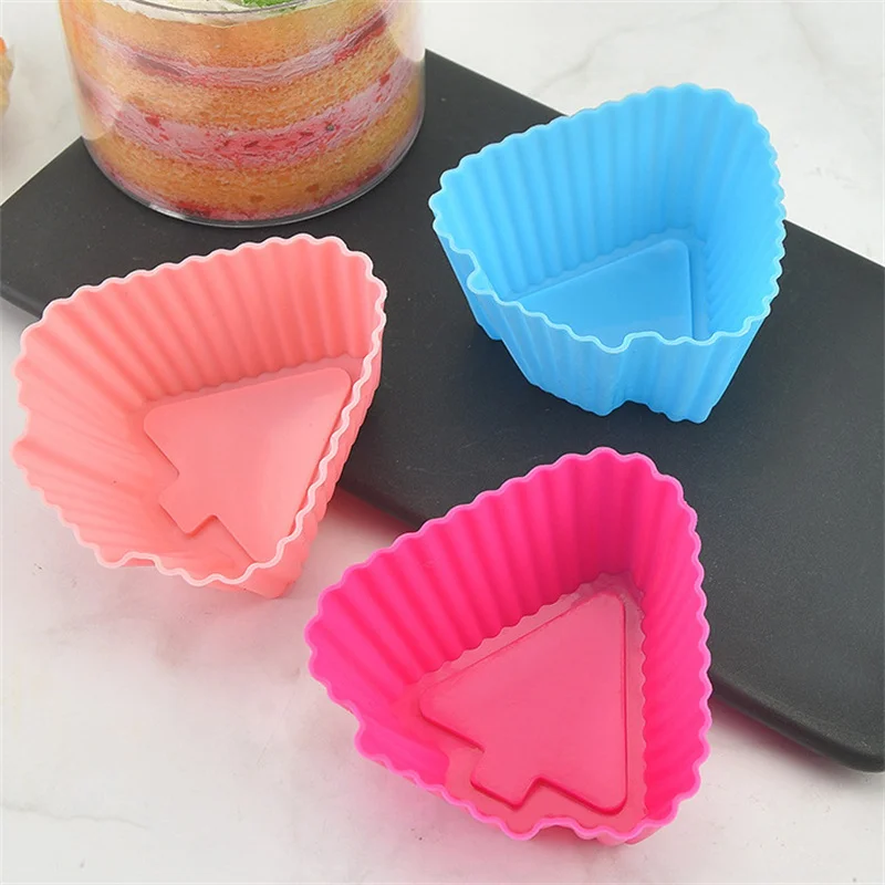 1Pcs Colorful Silicone Cupcake Liners Reusable Baking Cups Nonstick Easy Clean Pastry Muffin Molds image 3