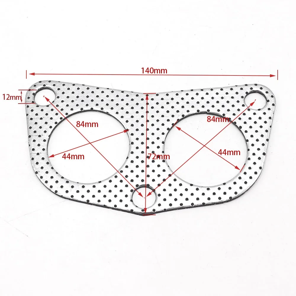 5pcs/lot Aluminum Exhaust Gasket/Car Engine Downpipe Flange/Exhaust Pipe Gasket For Honda D15-B18 Car YC101117