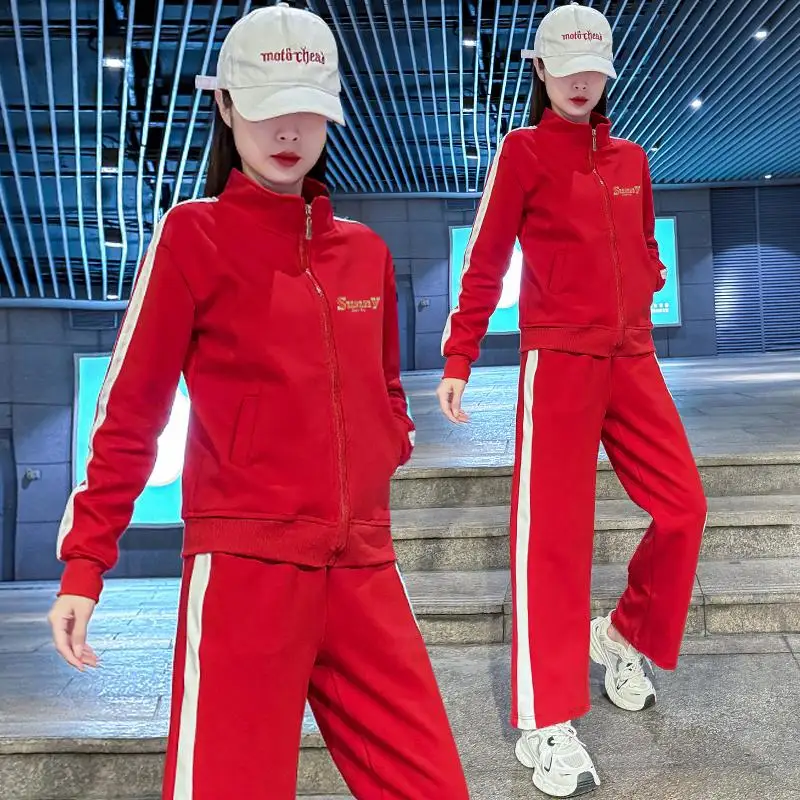 

Fitn Square Dance Outfit New Sle Set Jaet Long Sve Длинные брюки на молнии Хлопок Спортивная одежда для отдыха Выступление ...