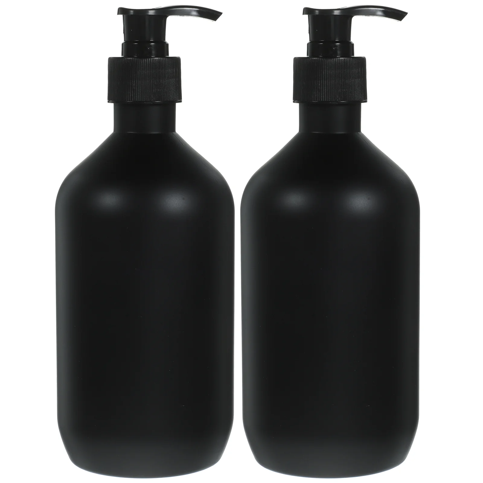 

2 Pcs 500ml Black Matte Shampoo Shower Gel Lotion Empty Bottle 2pcs Refillable Container Pump Dispenser Soap with Home The Pet