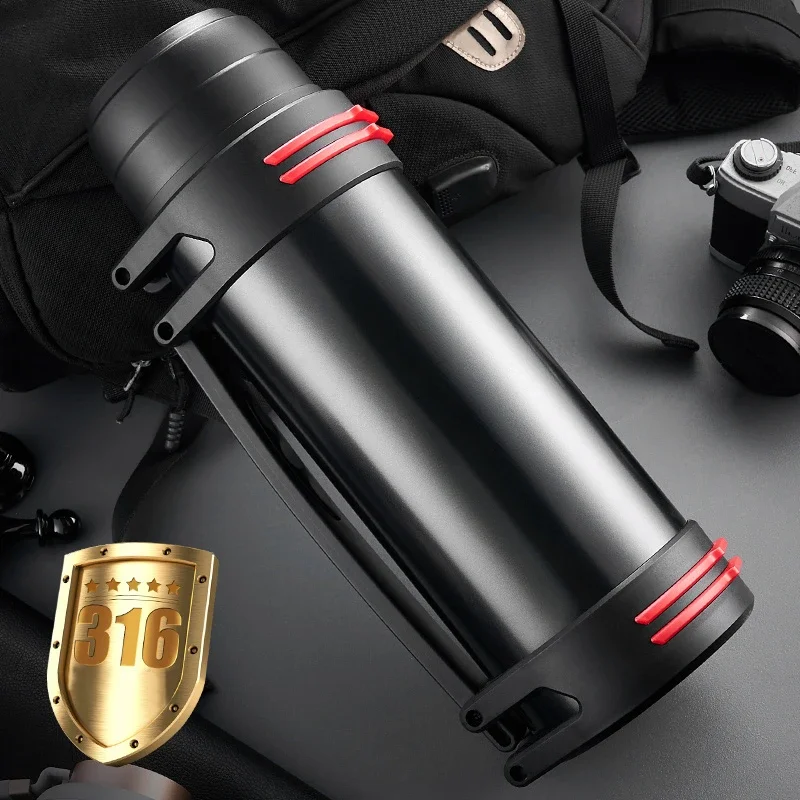 Stainless Steel Thermos Bottle Vacuum Large capacity Flasks Water Bottle Insulated Water Outdoor travel Bottle Cup Keeping Warm