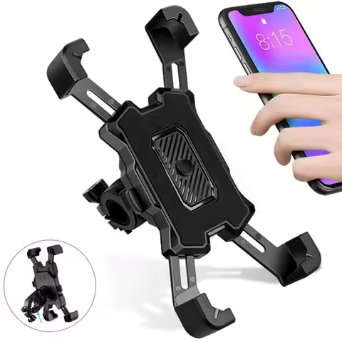 360 Degrees Rotate Electric Bicycle Phone Holder Riding MTB Bike Moto Motorcycle Stand Non-slip Cycling Bracket For IPhone 15 14