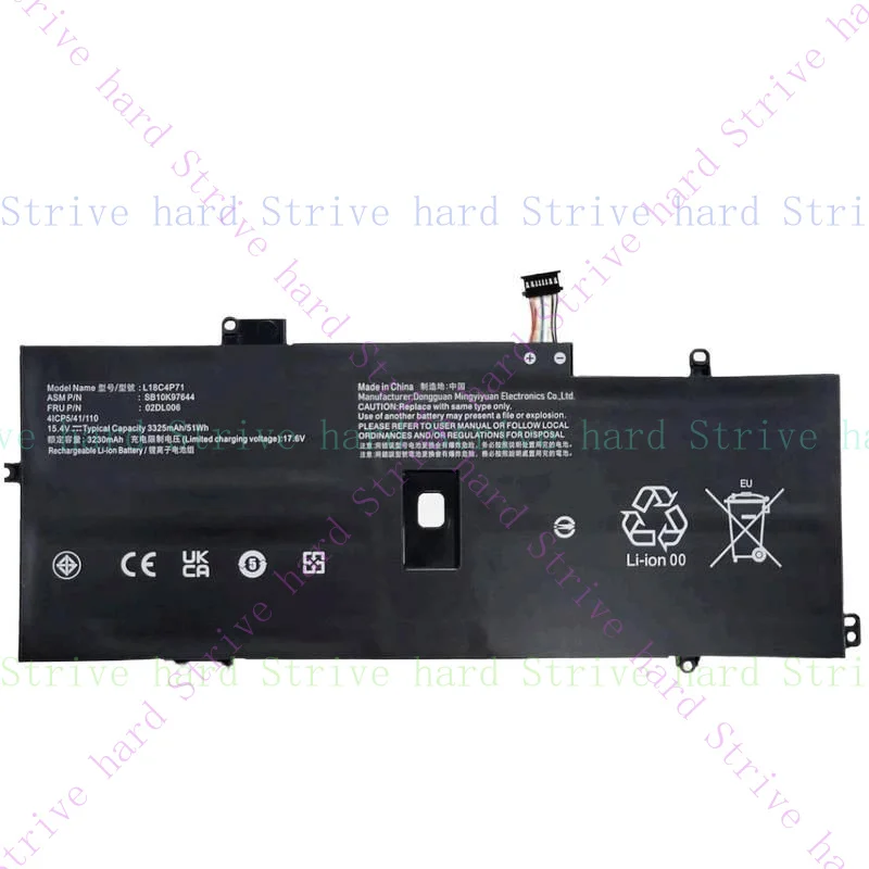 

L18C4P71 L18L4P71 Battery for Lenovo ThinkPad X1 Yoga 4th Gen X1 Carbon 7th 8th