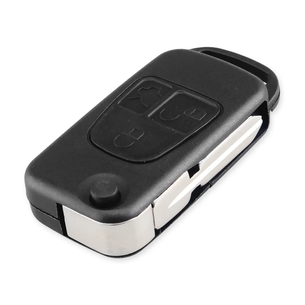 KEYYOU 3 Buttons Flip Remote Flip Folding Key Shell For Mercedes Benz ML C S Class ML320 C230 ML430 Folding Key Case Fob Cover