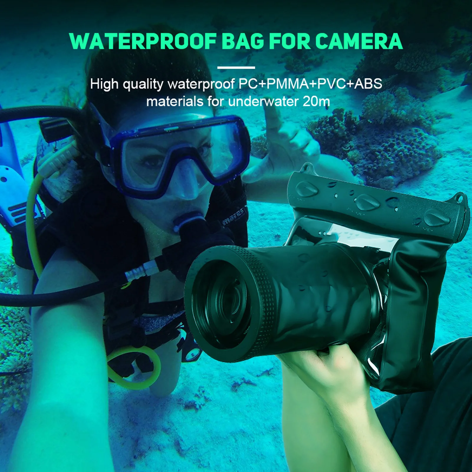 Camera Waterproof Pouch Waterproof HD Underwater Housing Case Dry Bag Pouch for Canon SLR DSLR Camera DSLR Camera Accessories