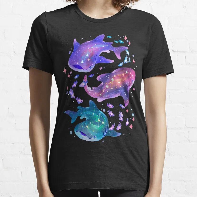 Cosmic Whale Shark T-Shirt t-shirts for women graphic tees woman t shirt Short sleeve