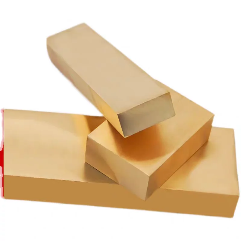 The knife handle hand material brass ingot 50*30*10mm Brass block DIY accessories customize service