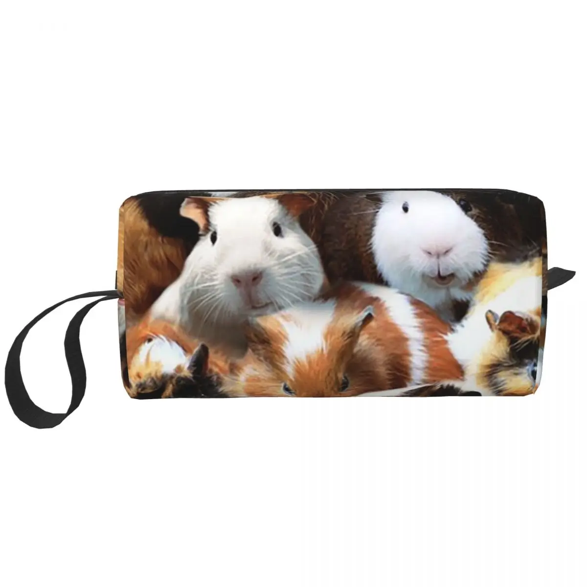 Federmäppchen mit Meerschweinchen-Motiv für Schüler, Schule, Stiftbox, Bleistiftbeutel, Schreibwaren, Reise, Damen, Kosmetiktasche