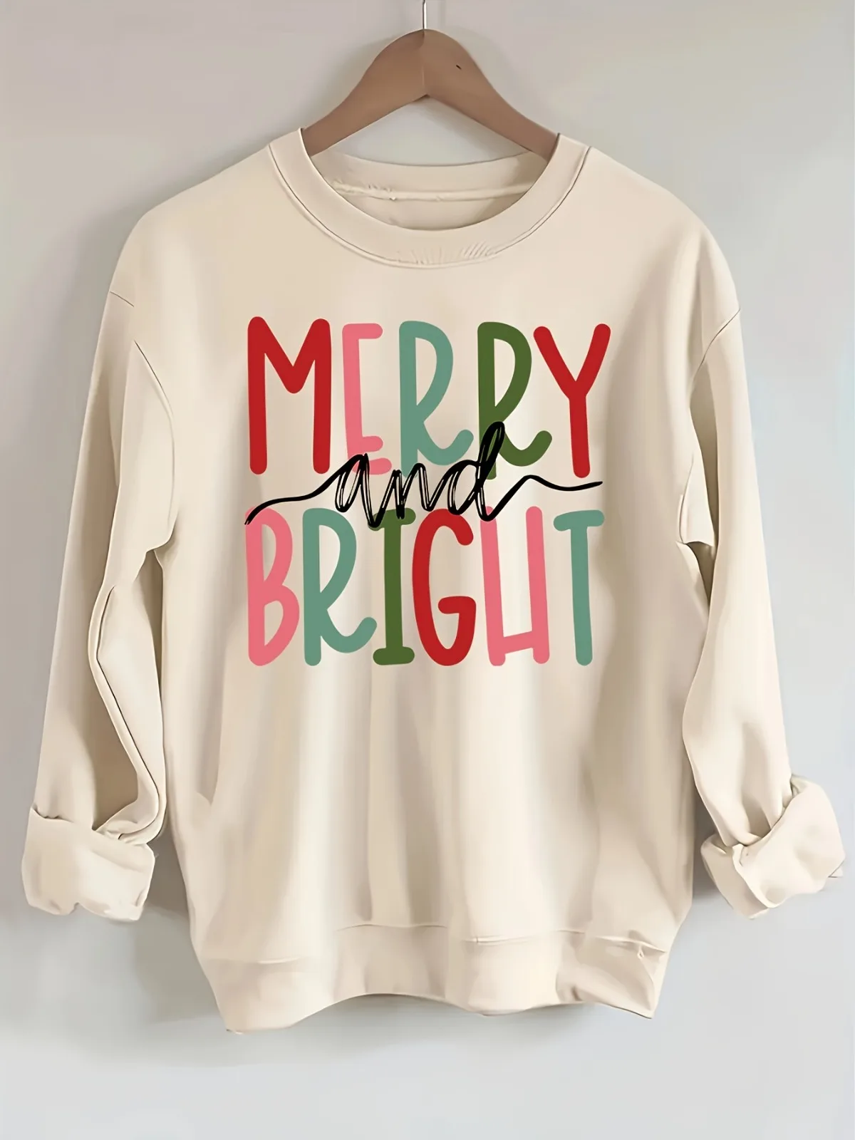 여성 캐주얼 패션 패턴 프린트 후드티 편안한 풀오버 라운드 넥 긴팔 할로윈 크리스마스 파티 선물 후드티