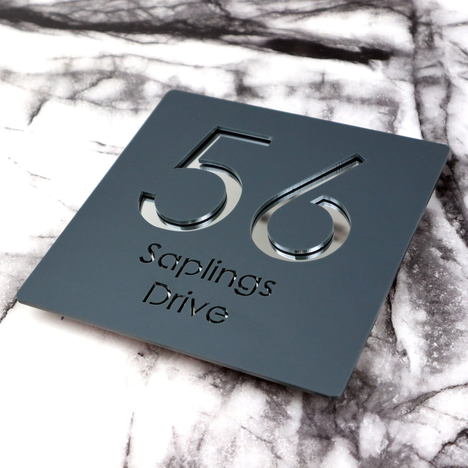 Personalized Custom Acrylic Modern House Numbers Sign Door Address Street 3D Letter Number Plaques Outdoor Name Home Decor Plate