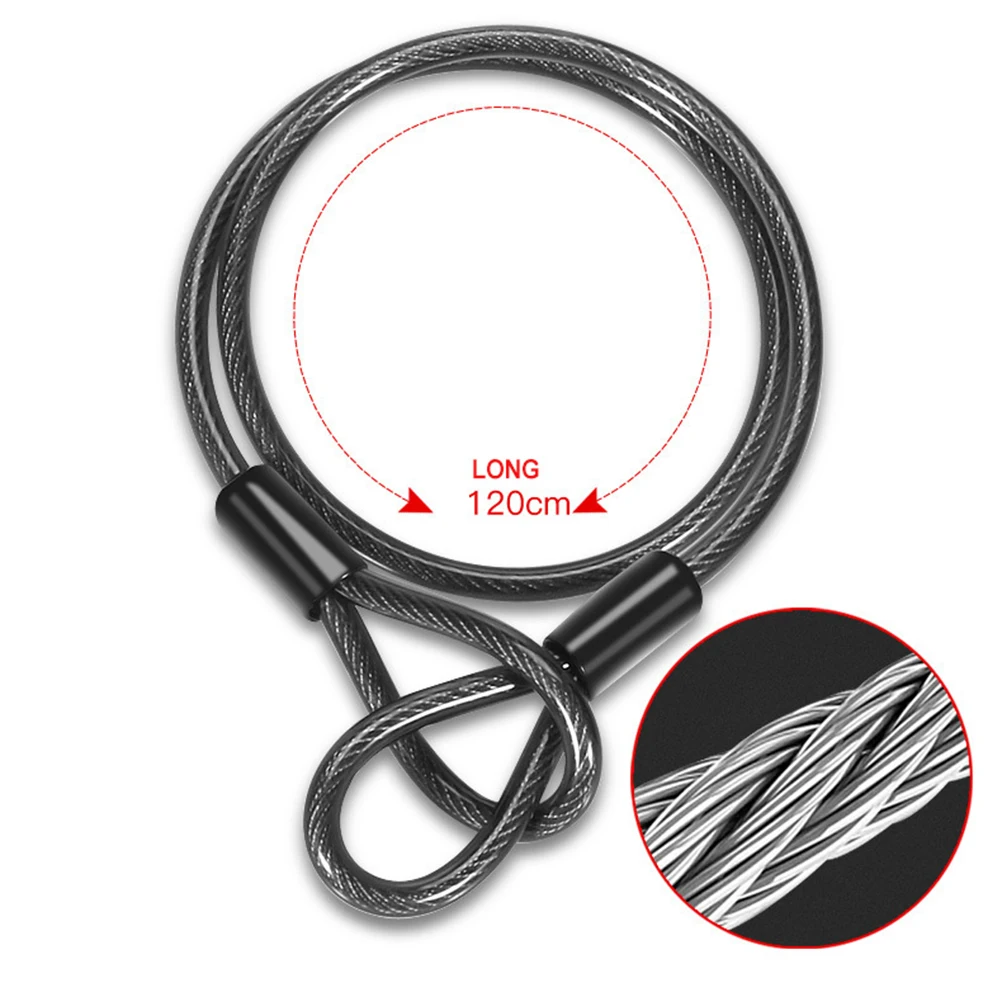 

1 Set Chain Lock Anti Theft Bike U-shaped Lock Steel Cable Key Mountain Bike Accessories For Bike Motorcycle Electric Bicycles (