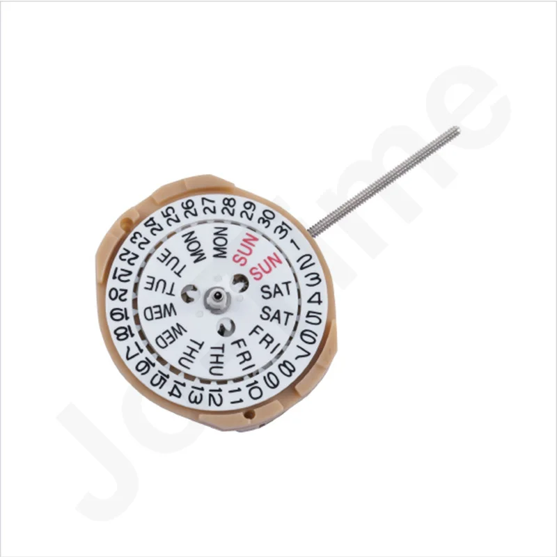 Sp25 ムーブメント Sunon Sp25dd-3 ムーブメント中国クォーツムーブメント 3 針カレンダー日付/曜日/スイープ秒 DIY ムーブメント