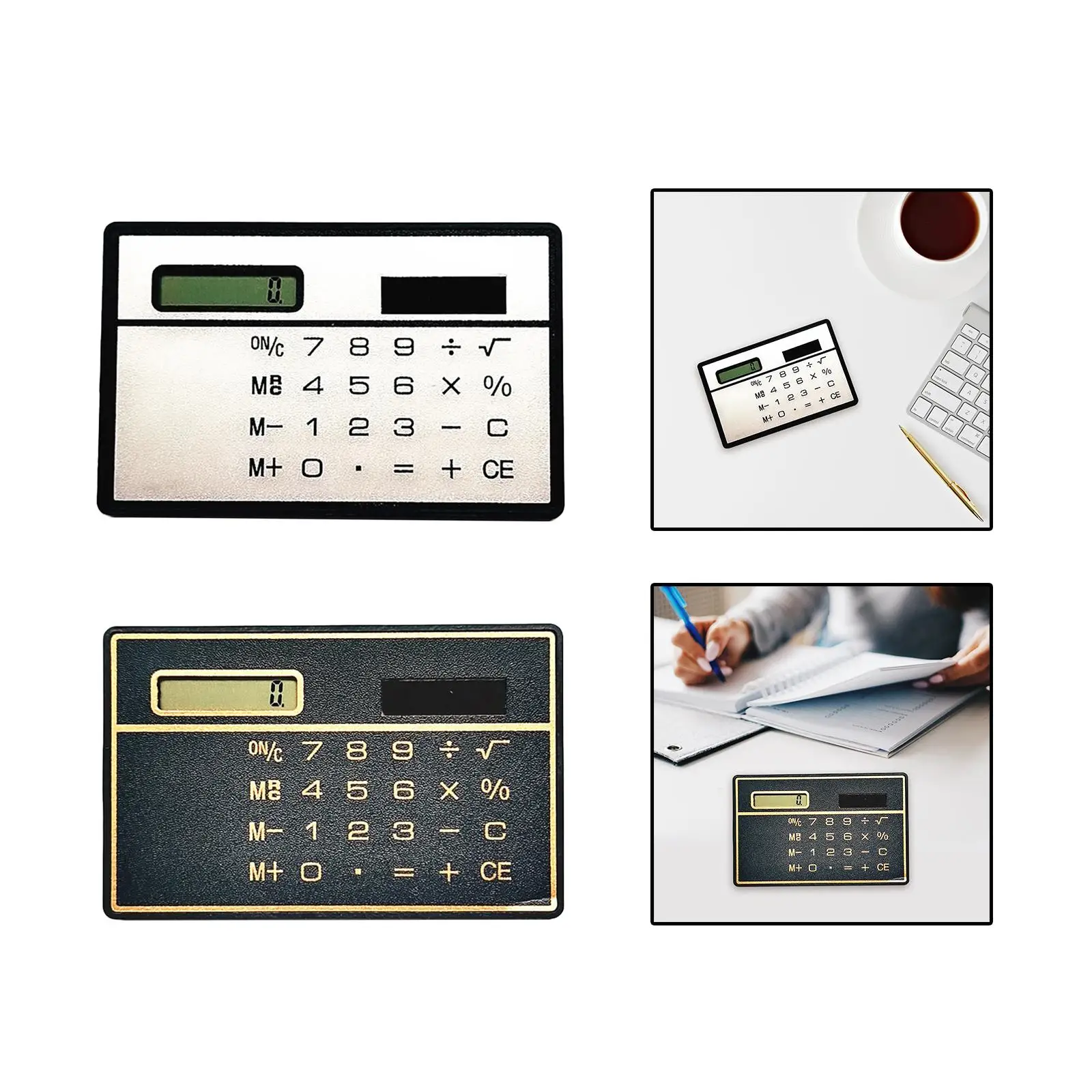 8 Digit Display Desktop Calculator with Solar Powered Office Calculators