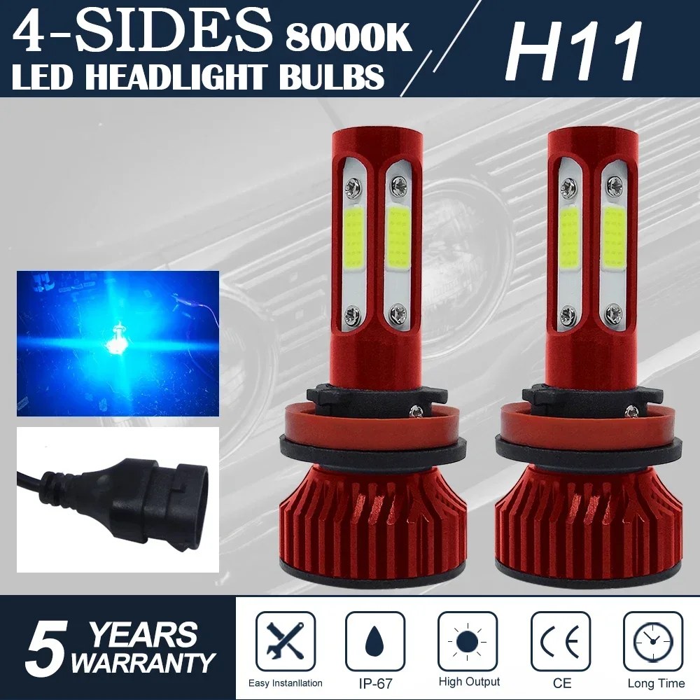 

8000K H11 9005 H7 H4 Led Canbus 8000LM High Power Headlight H1 H8 H11 H16 Hb3 Hb4 9012 H13 9007 Led Bulb Turbo Lamp For Car 2PCS