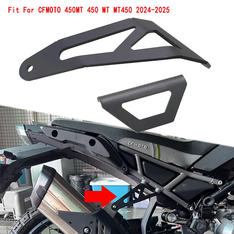 

Motorcycle Accessories Exhaust Pipe Rear Footrest Bracket Exhaust Pipe Hanger For CFMOTO 450MT CF-MOTO 450 MT MT450 2024 2025
