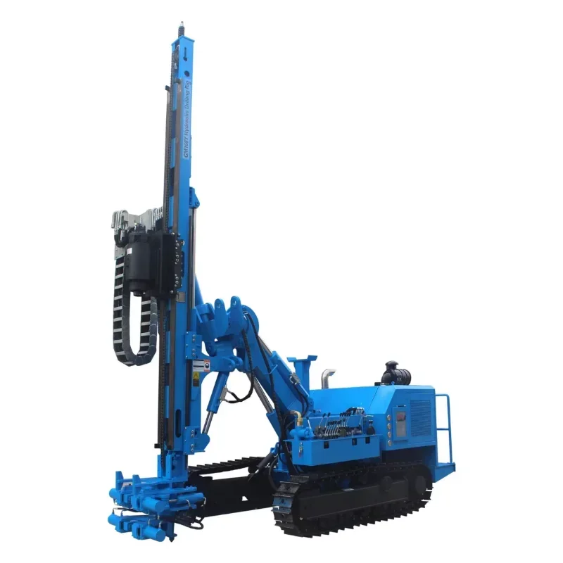 Diesel Anchor Drilling Rig Machine Anchor Drilling Rig Pile Driver Construction Ground Rotary Table Drilling Rig for Mexico