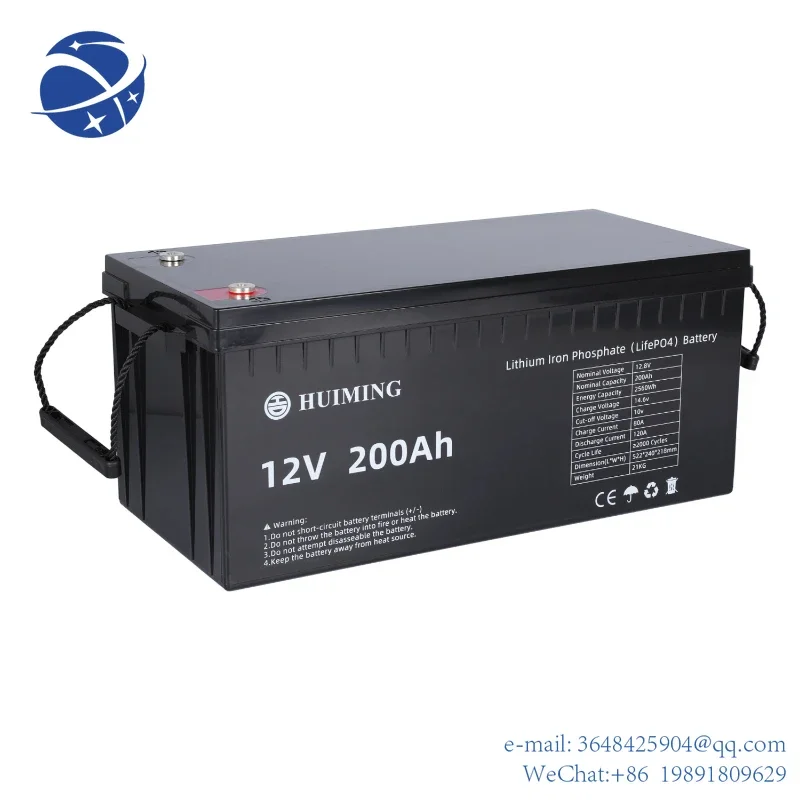 

YYHC Battery Lithium 12V 100Ah 150Ah 200Ah Deep Cycle Lithium Ion Battery Pack 12V 200Ah Lifepo4 Battery