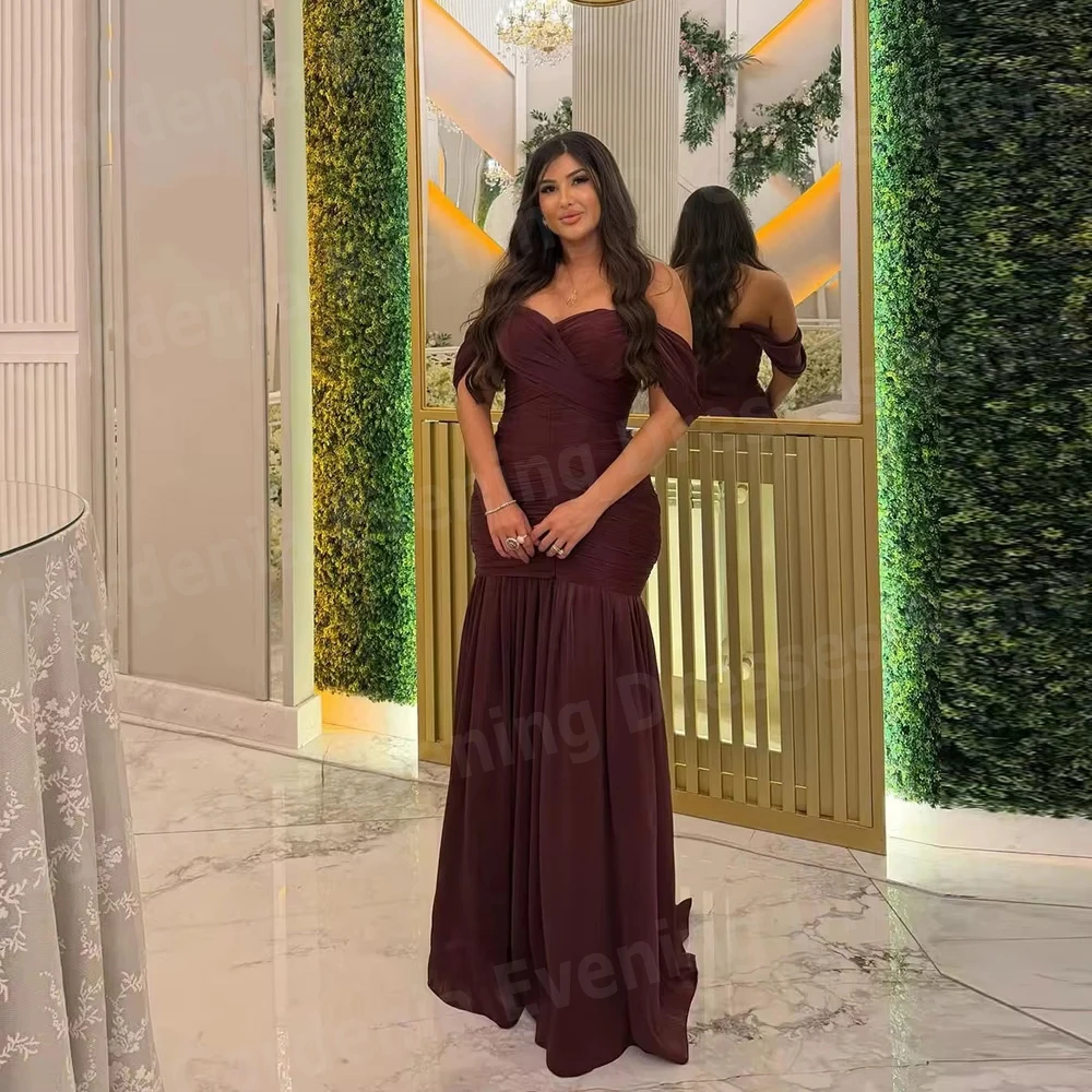 Affascinante sirena abiti da sera da donna con spalle scoperte abiti da ballo abiti para mujer festa formale personalizzata Robe De Soirée