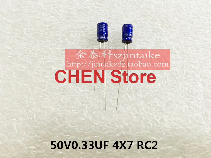 20PCS/50PCS ELNA blue robe 0.33uF 50V RC2 50V0.33UF 4X7MM audio electrolytic capacitor Free Shipping Ultra small volume