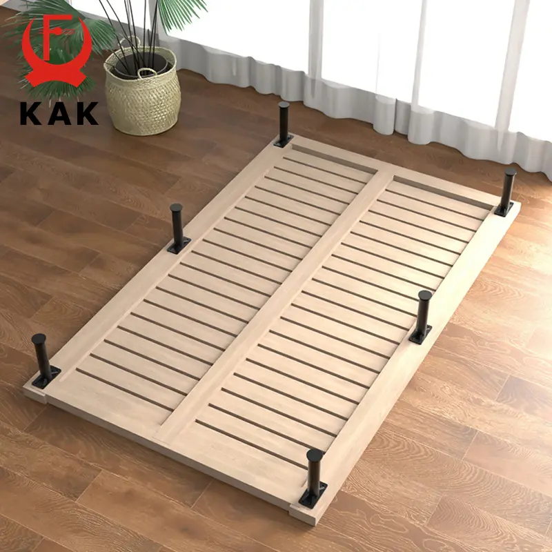 KAK Black Furniture Legs Adjustable Bed Beam Support Foot Sofa Table Feet Replacement Plastic Steel Heavy Duty Bed Hardware - Image 5