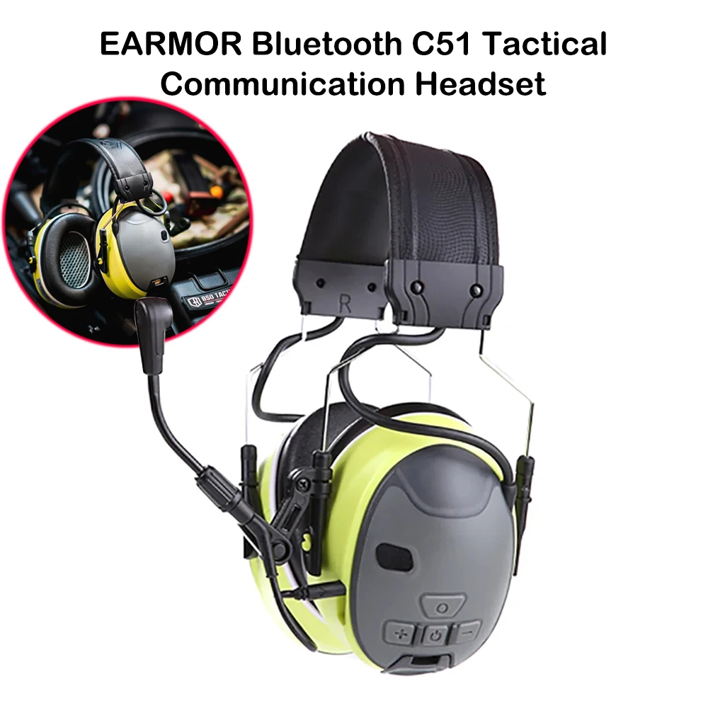 Hearing Protection Noise-proof Shooting Earmuffs EARMOR Bluetooth Electronic Shooting Ear Protection Tactical Headset