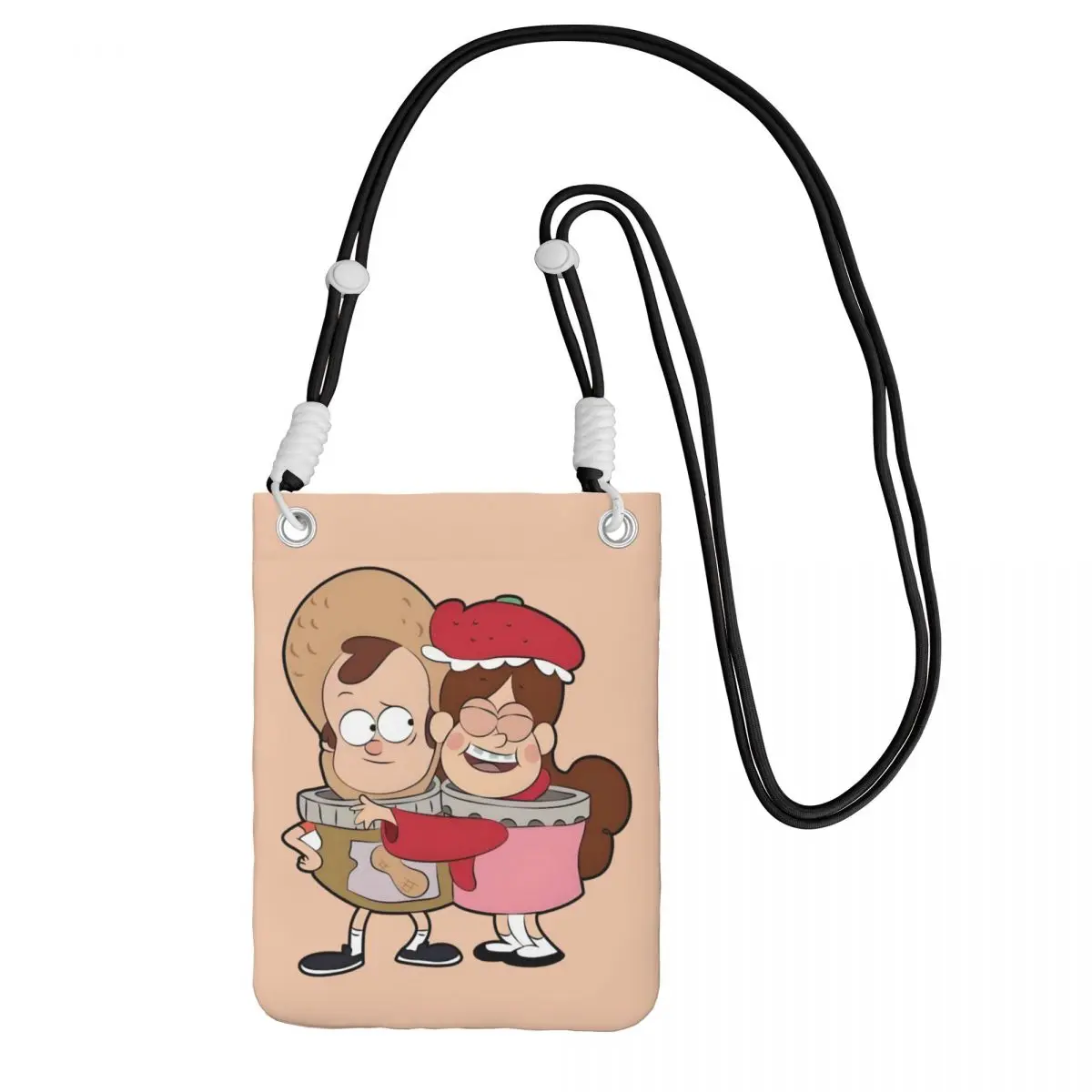 

Кошелек для смартфона Gravity Falls на заказ с ремешком, сумка через плечо Fantasy Adventure для женщин и мужчин, дорожная походная сумка для мобильного телефона