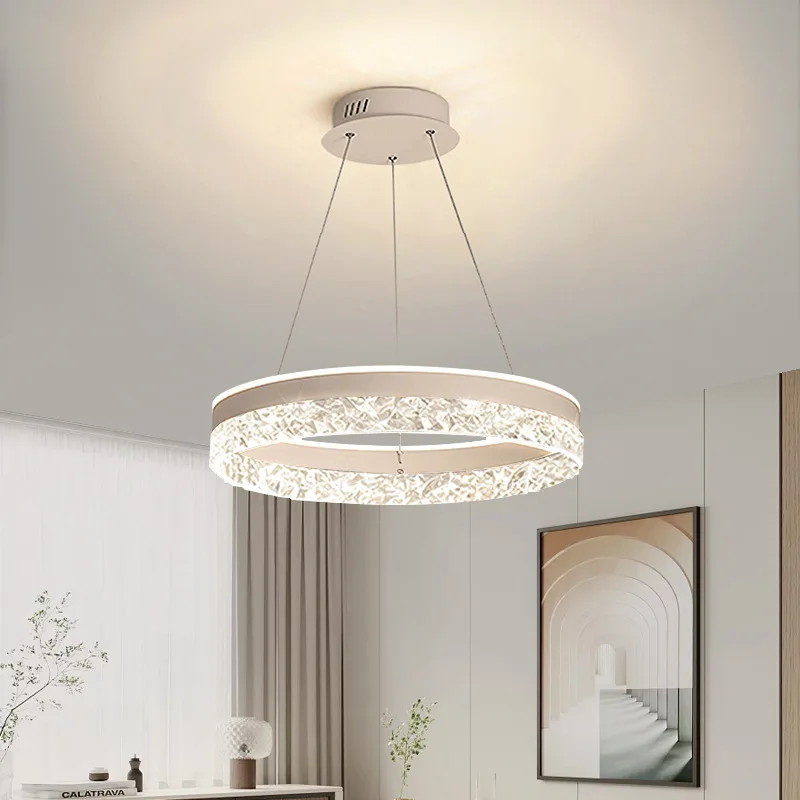 nordic anular acrilico design led luzes pingente dimmable teto lustre home decor fixture jantar sala de estar quarto 01