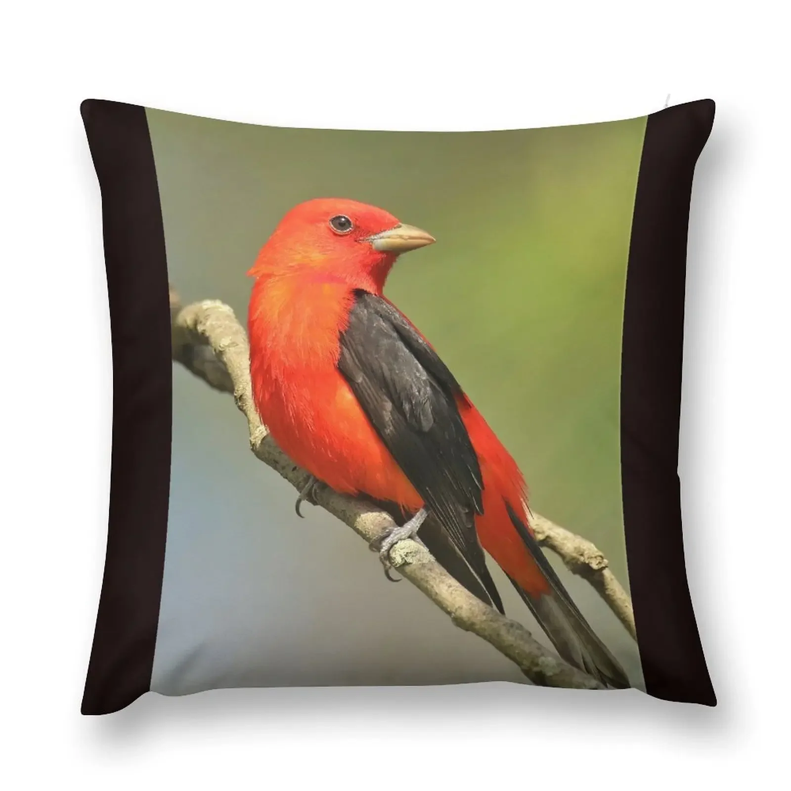 Scarlet Tanager Throw Pillow Pillow Cases Cushion Cover For Sofa pillow
