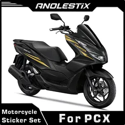 AnoleStix Reflective Motorcycle Body Waterproof Decoration Stickers Fuel Tank Pads Fairing Frosted Decals For Honda PCX 125 150