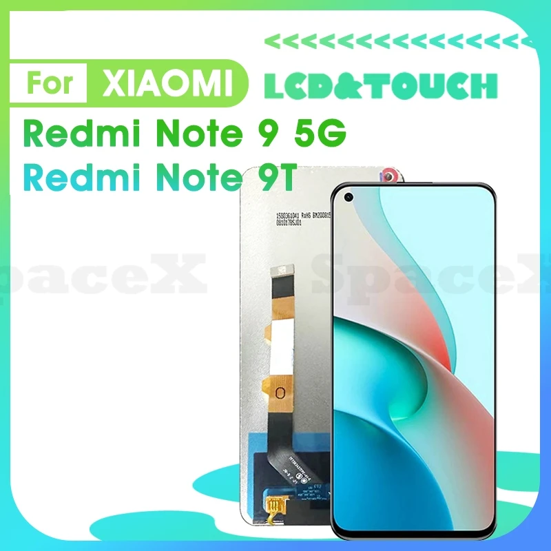 

Note9T 6.53"Tested For Redmi Note9 5G lcd Note9T LCD Display Touch Digitizer Assembly Replacement Phone Screen Note 9T Note 9 5G