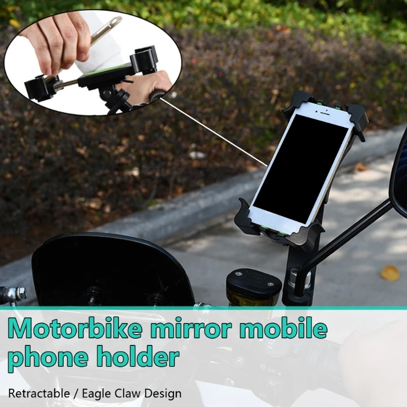 Motorbike Phone Hold Secure & Adjustment Phone Mount for Different Phones Dropship