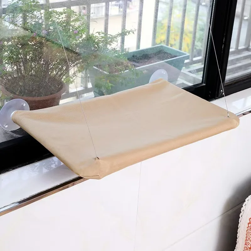 Multi-Color Suction Cup Cat Window Hammock Indoor Sunbathing Breathable Fabric Hanging Nest Purple Green Khaki White Blue Cover