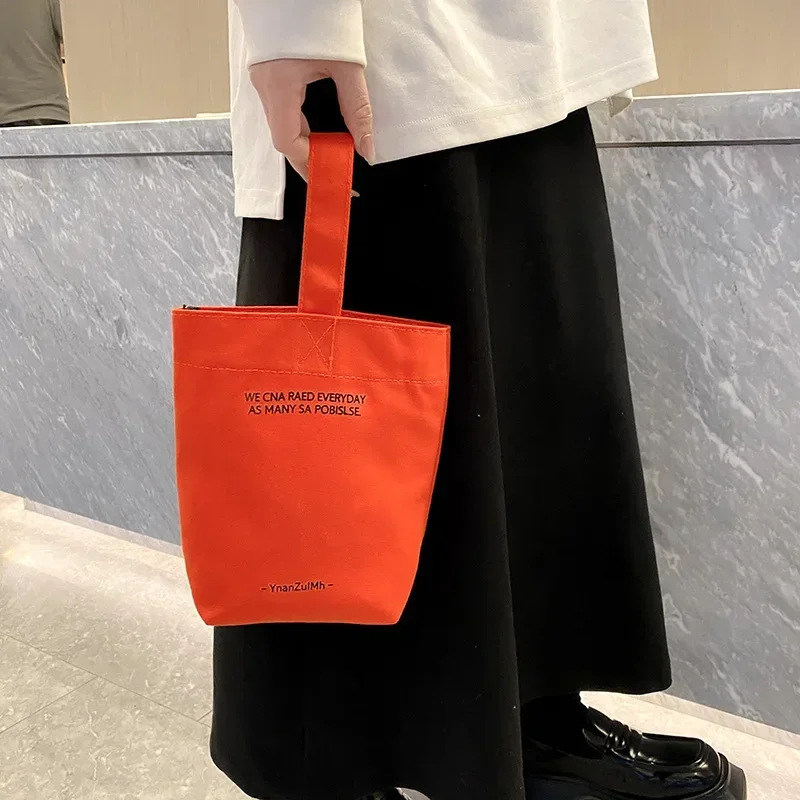 Casual Handbags Canvas Shoulder Crossbody Bags Large Capacity Shopper Bag Letters Shoulder Crossbody Bags Purse