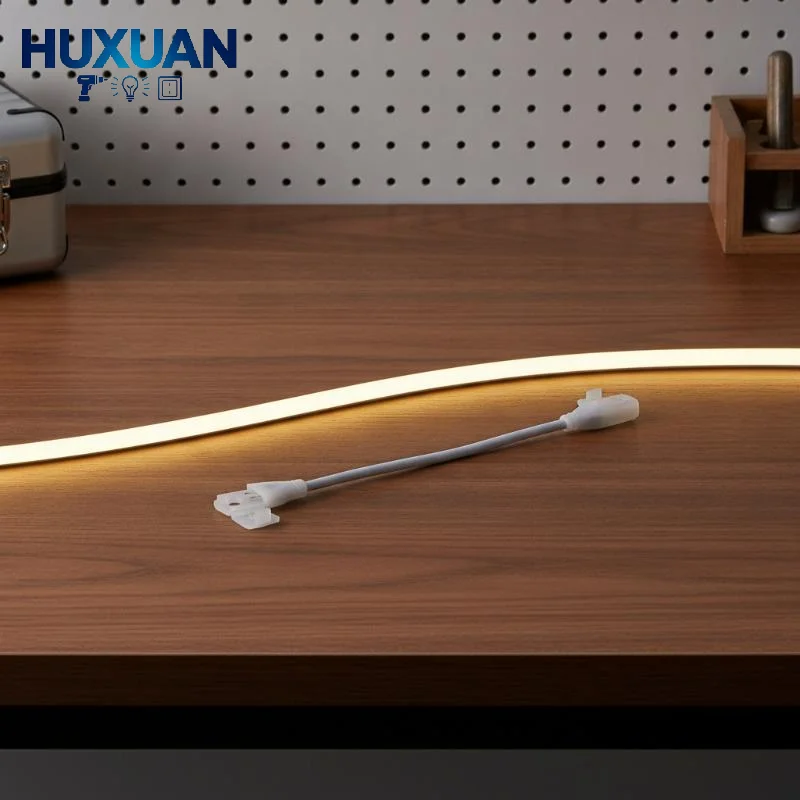 2Pin COB LED Strip Connector Extension Wire 2/5Pcs Firm Lock Design for 220V COB Tape Light Stair Step Ambient Lighting