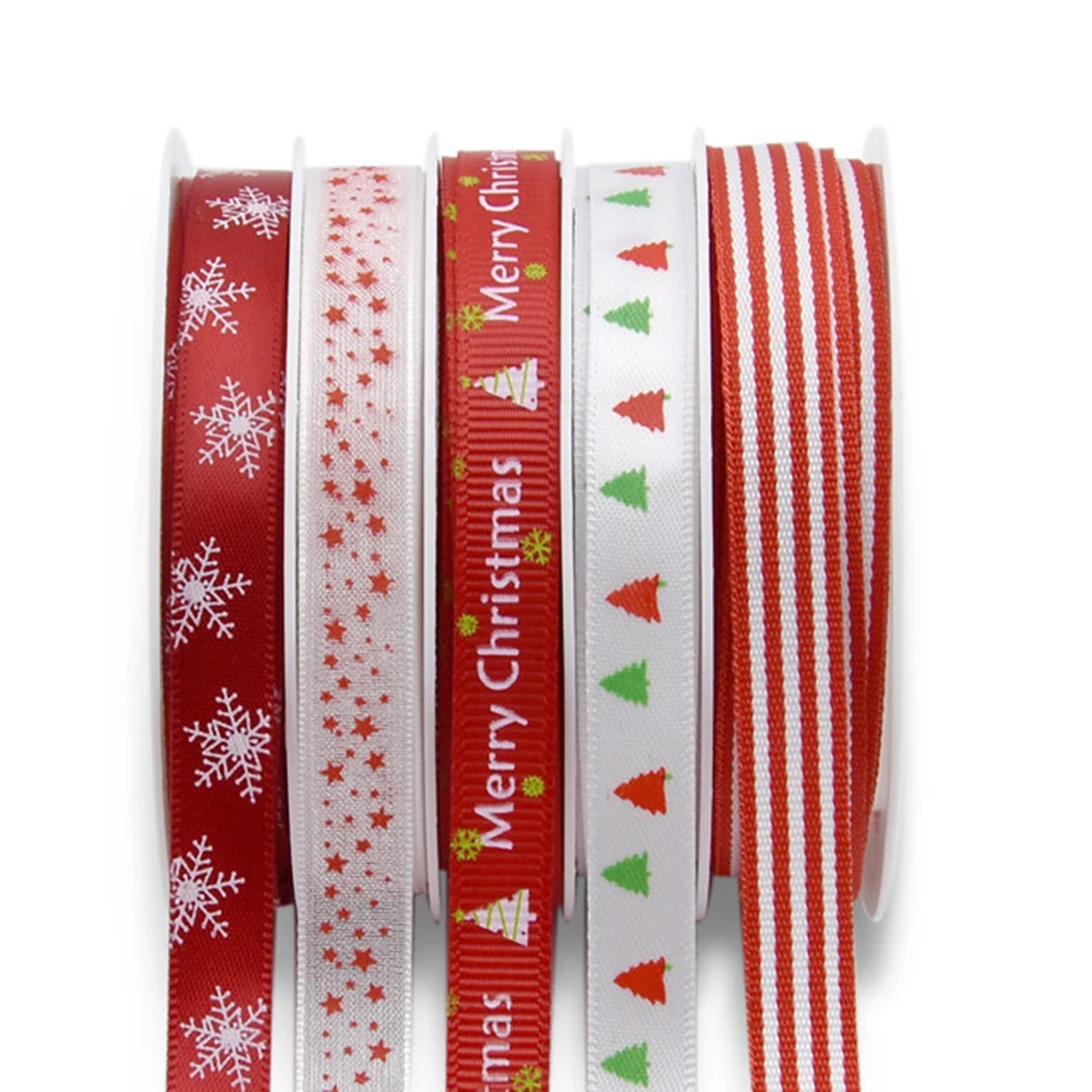 

Christmas Decorative Ribbons for DIY Gift Wrapping Party Decor Banner Streamer Holiday Crafts Elegant Ribbon