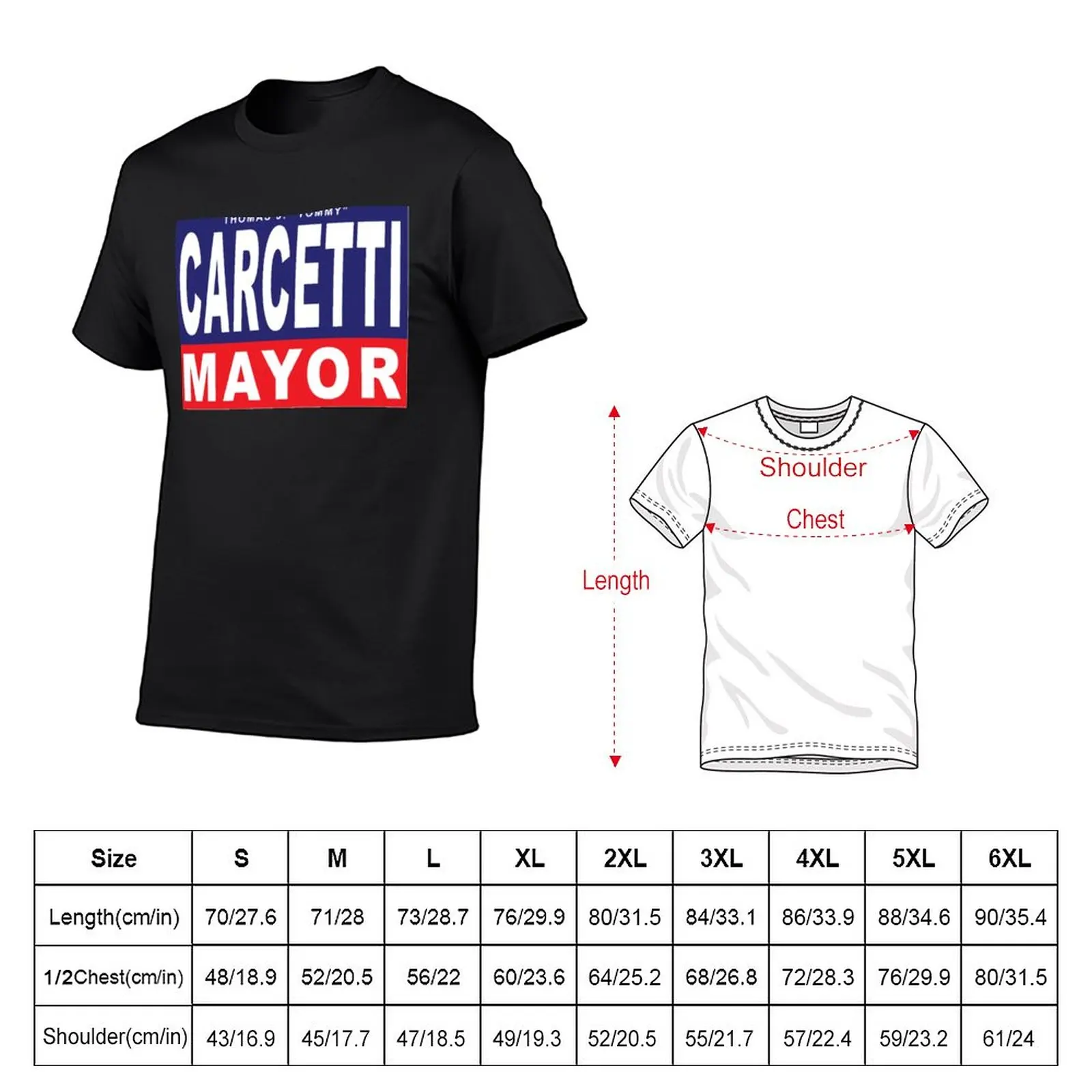 New Carcetti for Mayor T-Shirt graphic t shirt summer tops mens champion t shirts