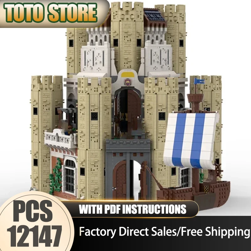 Model Moc Building Bricks The King's Castle Technology Modular Blocks Gifts Christmas Medieval Castle Toys DIY Sets Assembly